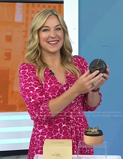 Jennifer Jolly’s pink leopard print dress on Today