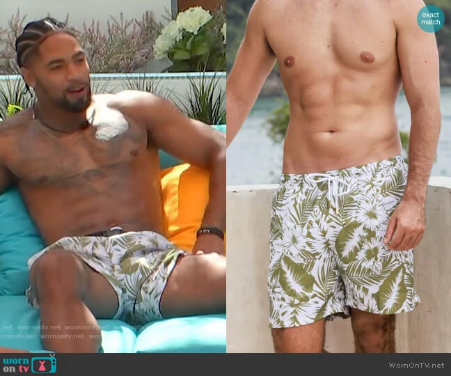 Kenny Flowers The Bali Hai Shorts worn by Jesse Bray on Love Island USA