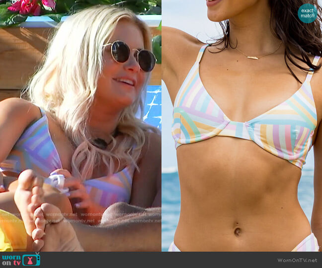 Kenny Flowers The North Shore Underwire Bikini Top worn by Deb Chubb on Love Island USA