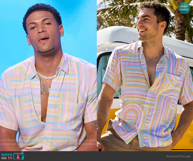 Kenny Flowers The North Shore Shirt worn by Timmy Pandolfi on Love Island USA