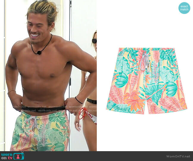 Kenny Flowers The Tropical Chancers Shorts worn by Tyler Radziszewski on Love Island USA