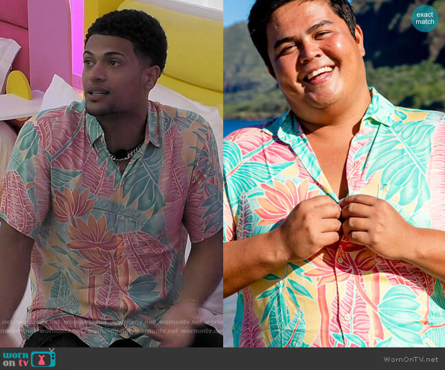 Kenny Flowers The Tropical Chancer Shirt worn by Timmy Pandolfi on Love Island USA