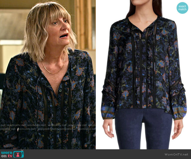 Kobi Halperin Brynn Blouse worn by Maria (Kerri Kenney) on Maggie