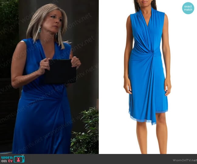 Maureen Twisted Dress worn by Carly Spencer (Laura Wright) on General Hospital