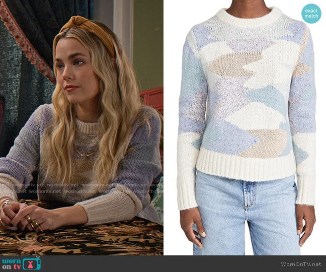 La Vie Rebecca Taylor Fluffy Aire Sweater worn by Maggie (Rebecca Rittenhouse) on Maggie