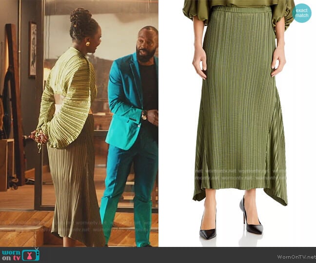 Lafayette 148 New York Garland Pleated Skirt