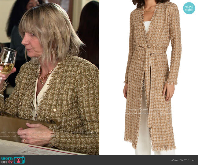 L'Agence Oakley Tweed Jacket worn by Maria (Kerri Kenney) on Maggie