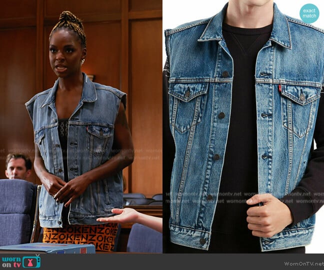 Levis Jayden Jacket worn by Vanessa Johnson (Samantha Marie Ware) on All Rise
