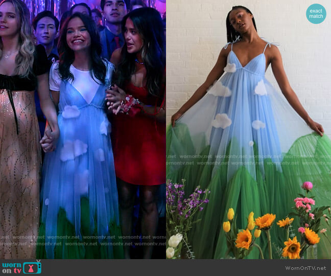 Lirika Matoshi Cinderella Collection Dress worn by Minnie 'Mouse' Honrada (Malia Pyles) on Pretty Little Liars Original Sin