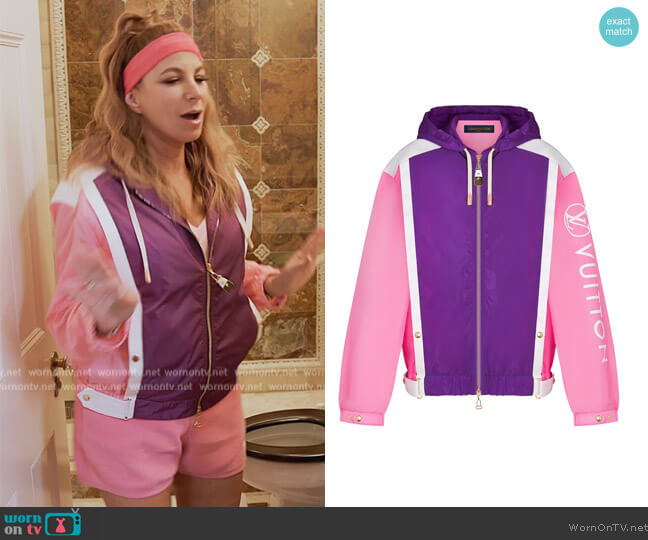 Louis Vuitton Colorblock Jacket worn by Jill Zarin on The Real Housewives Ultimate Girls Trip