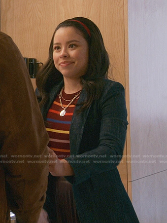 Mariana’s denim blazer on Good Trouble