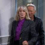 Marlena’s grey blazer on Days of our Lives
