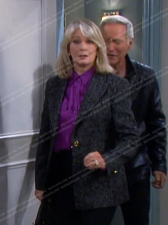 Marlena’s grey blazer on Days of our Lives