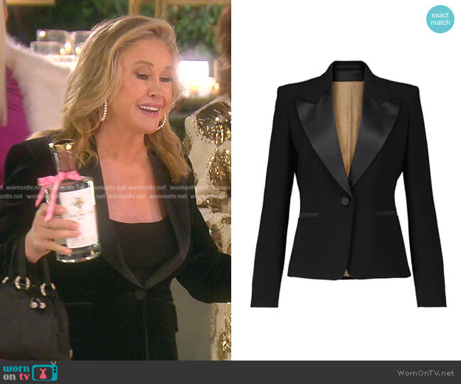 Max Mara Elegante Martin blazer worn by Kathy Hilton on The Real Housewives of Beverly Hills
