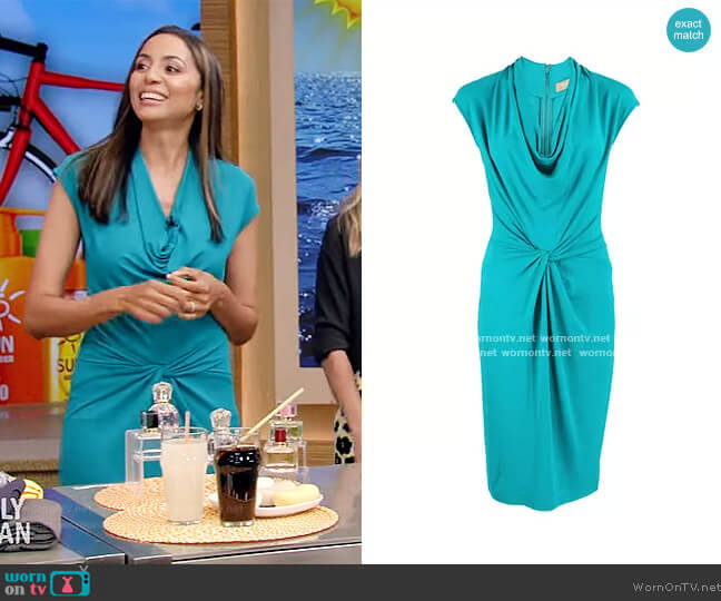 Michael Kors Collection Sleeveless Cowl-Neck Jersey Dress