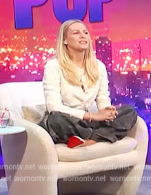 Morgan’s cargo pants on E! News Nightly Pop