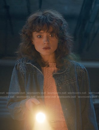 Nancy’s denim jacket on Stranger Things