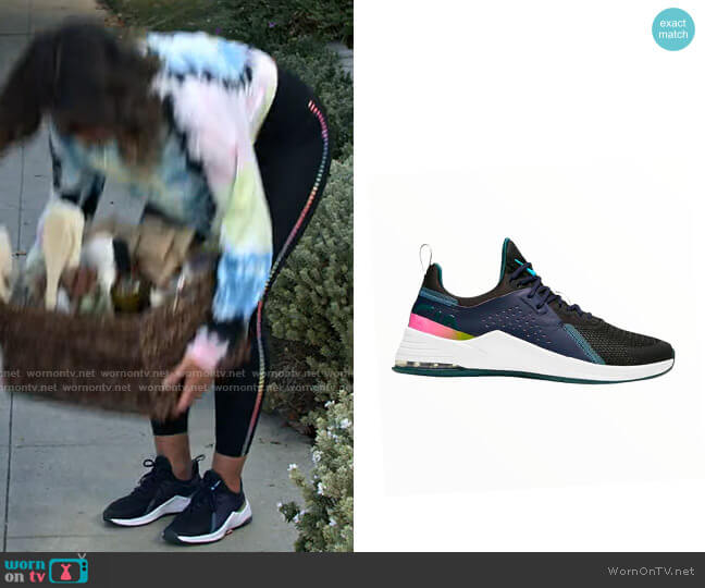 Nike Air Max Rainbow Sunset Sneakers worn by Louise (Nichole Sakura) on Maggie