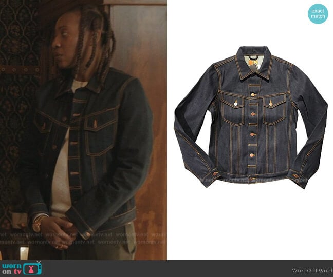 Nudie Jeans Billy Denim Jacket worn by Dre (Miriam A Hyman) on The Chi