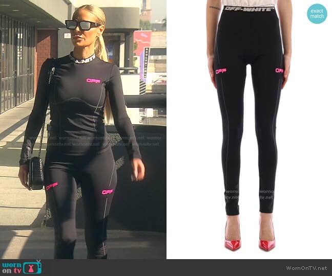 Off-White Active Leggings worn by Dorit Kemsley on The Real Housewives of Beverly Hills