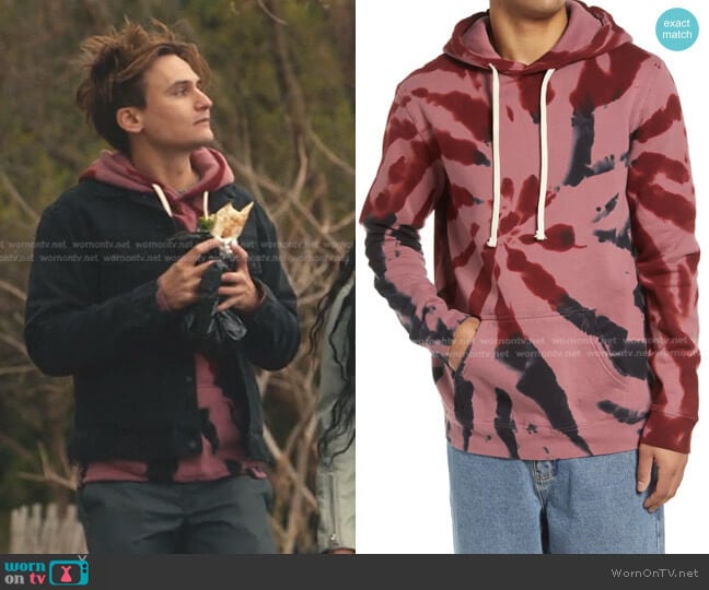 Pacsun Spiral Dye Hoodie worn by Michael (Moses Storm) on Everythings Trash
