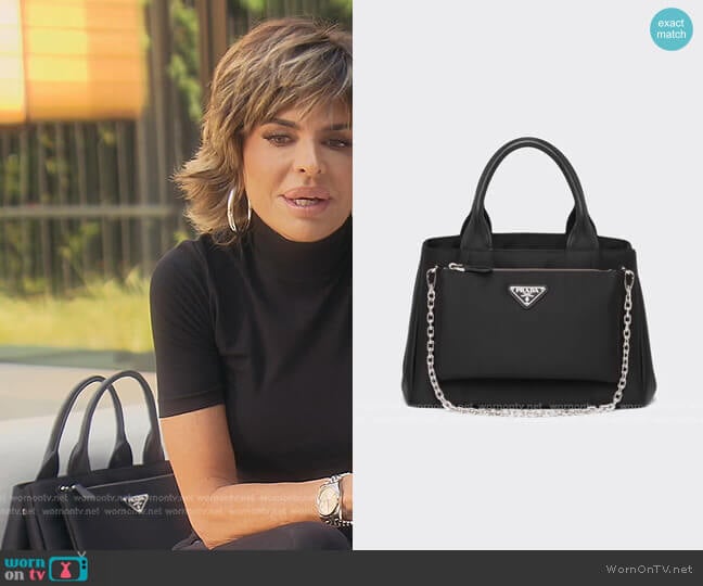 Prada Nylon Tote Bag worn by Lisa Rinna on The Real Housewives of Beverly Hills