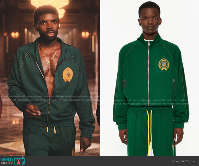 Pyer Moss Couture Track Jacket 001 worn by Tom Swift (Tian Richards) on Tom Swift