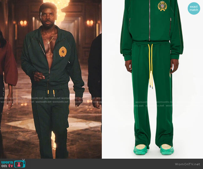 Pyer Moss Couture Track Pant 001 worn by Tom Swift (Tian Richards) on Tom Swift