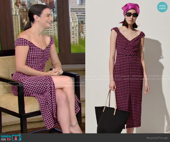 Rachel Comey Altro Dress worn by Jenny Slate on Live with Kelly and Mark
