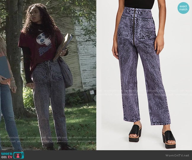 Rachel Comey Barrie Jeans worn by Tabitha 'Tabby' Hayworth (Chandler Kinney) on Pretty Little Liars Original Sin