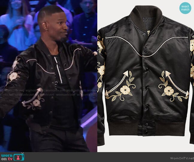 Ralph Lauren Reversible Tour Jacket worn by Jamie Foxx on Beat Shazam