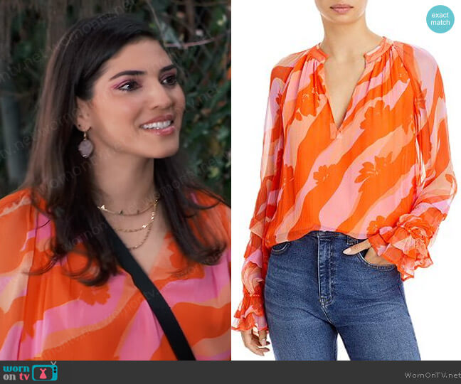 Ramy Brook Raynn Top worn by Brook Lynn Quartermaine (Amanda Setton) on General Hospital