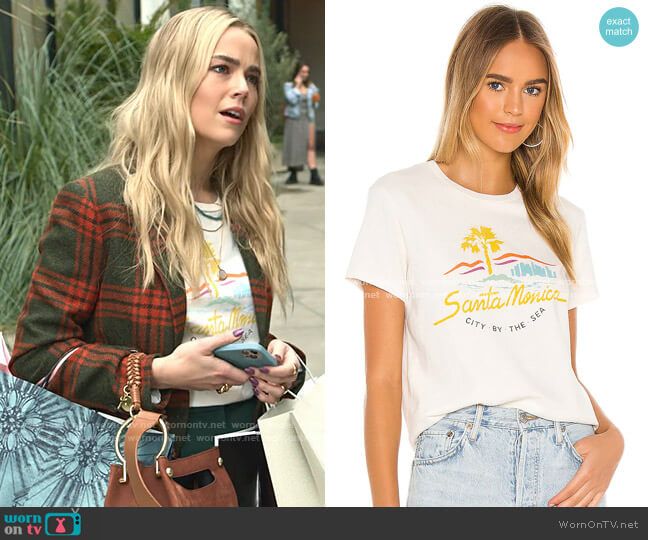 The Sea by Re/Done 70s Loose Tee City worn by Maggie (Rebecca Rittenhouse) on Maggie