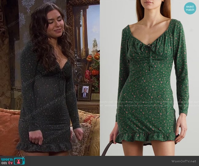 Reformation Anjeline Knit Dress worn by Ciara Brady (Victoria Konefal) on Days of our Lives