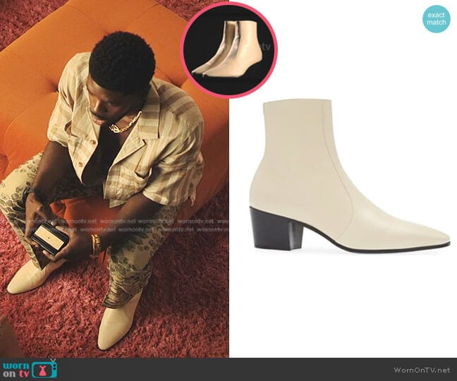 Saint Laurent Vassili Zip Boot worn by Tom Swift (Tian Richards) on Tom Swift