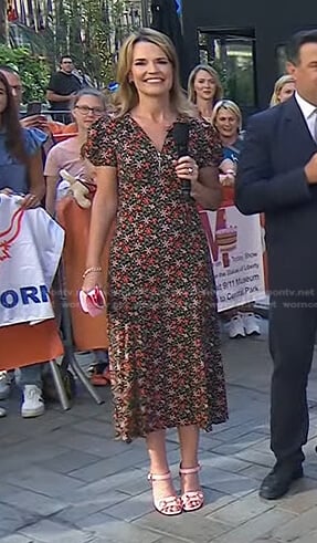 Savannah’s floral zip front dress on Today