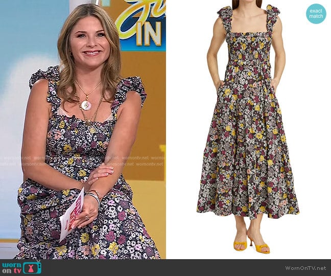 Sea Gitte Floral Maxi Dress worn by Jenna Bush Hager on Today