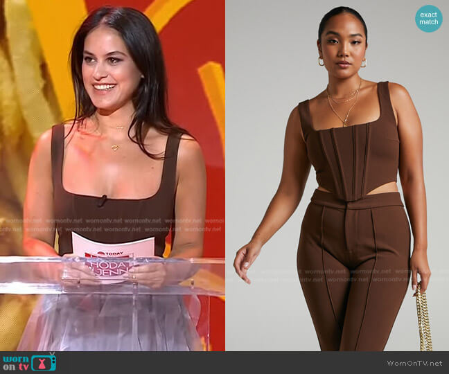 Showpo Ritta Corset Top worn by Donna Farizan on Today