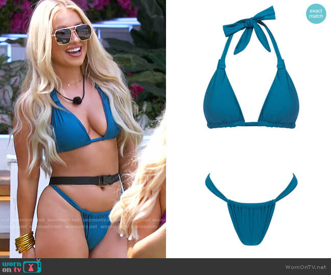 Somerfield Swim Positano Top in Atlantis worn by Mady McLanahan on Love Island USA