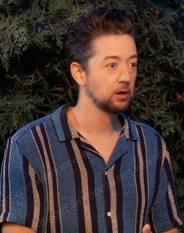 Spinelli’s blue striped shirt on General Hospital
