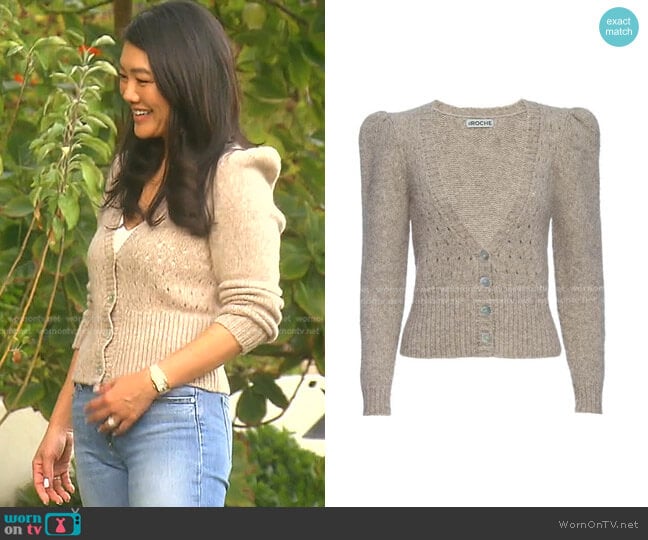 St. Roche Sissy Cardigan worn by Crystal Kung Minkoff on The Real Housewives of Beverly Hills