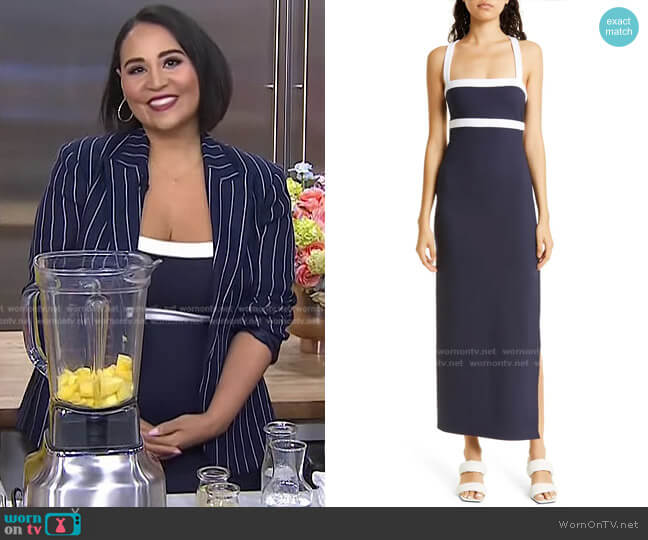 Staud Augustine Maxi Dress worn by Alejandra Ramos on Today