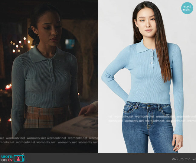 Buffalo David Bitton Ribbed Knit Meadow Sweater worn by Tabitha Tate (Erinn Westbrook) on Riverdale