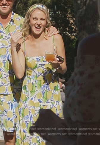 Taylor’s lemon print dress on Southern Charm