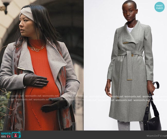 Ted Baker Wool Wrap Coat