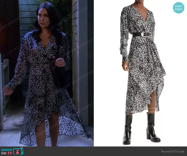 The kooples Animal Print Dress worn by Chloe Lane (Nadia Bjorlin) on Days of our Lives