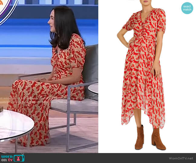 The Kooples Volute Maxi Shirt Dress