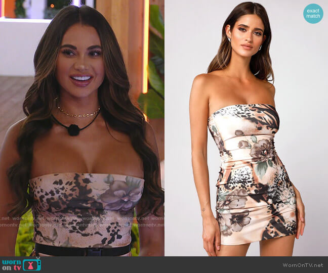 Tiger Mist Hudson Dress worn by Courtney Boerner on Love Island USA