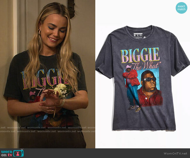 Biggie The What Vintage Tee from Urban Outfitters worn by Maggie (Rebecca Rittenhouse) on Maggie