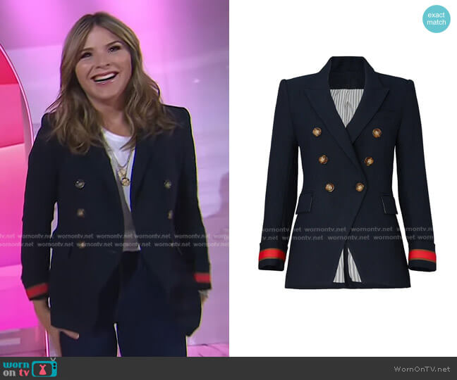 Veronica Beard Timber Dickey Jacket worn by Jenna Bush Hager on Today